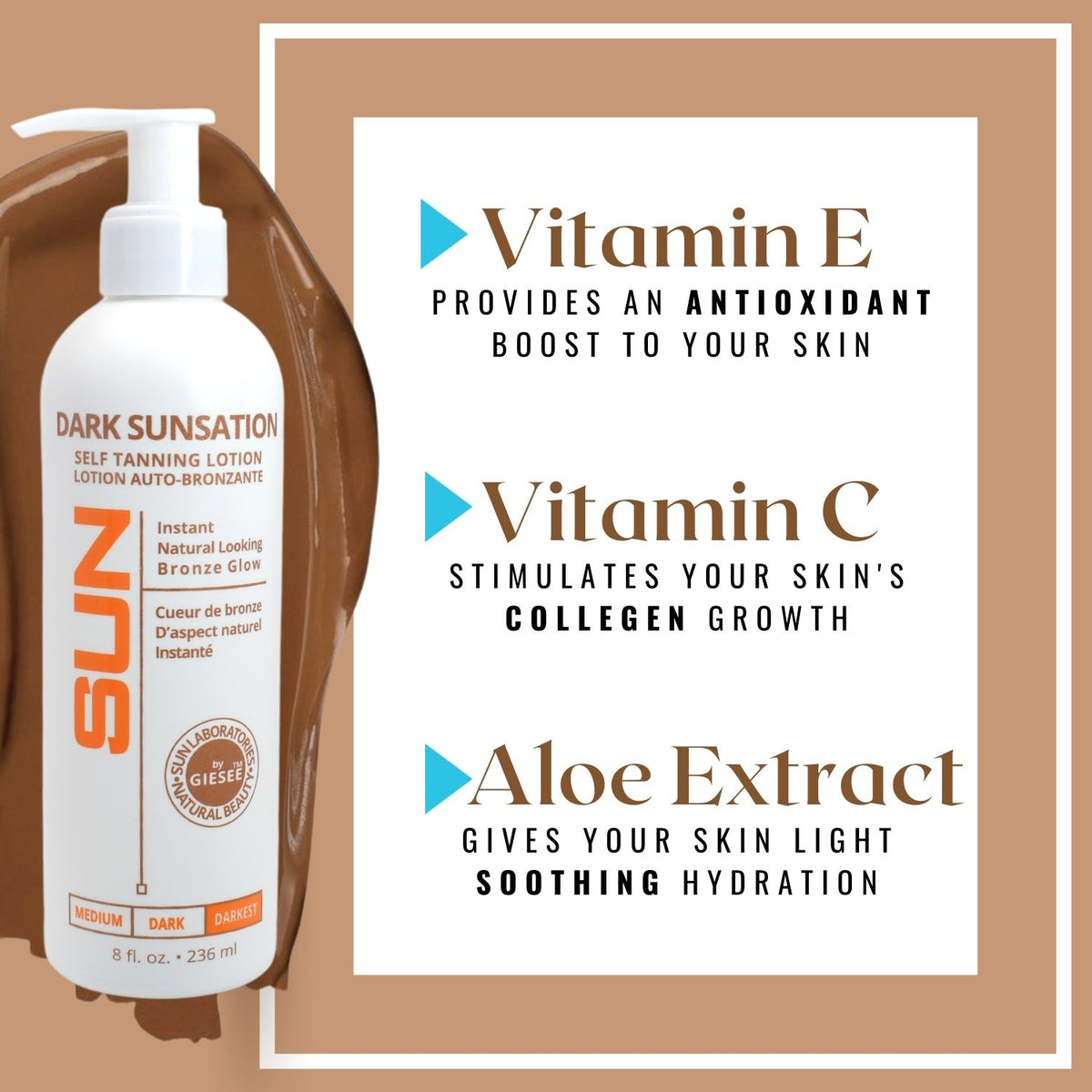 Sun Laboratories 8oz Sunsation Self Tanning Lotion | Sun Laboratories Giesee