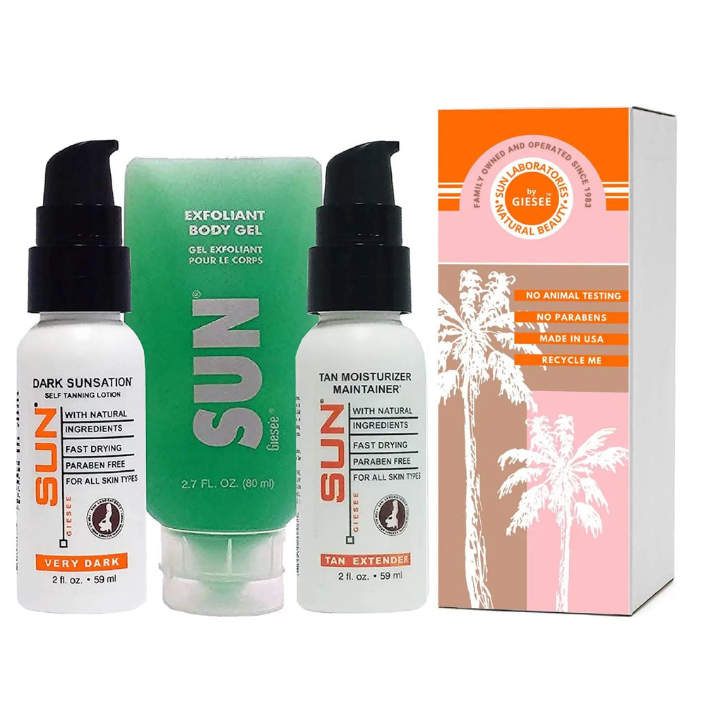 Dark Sunsation Best Tanning Lotion 2 fl oz Self Tanning Kit - Sun Laboratories by Giesee Best sunless tanning products