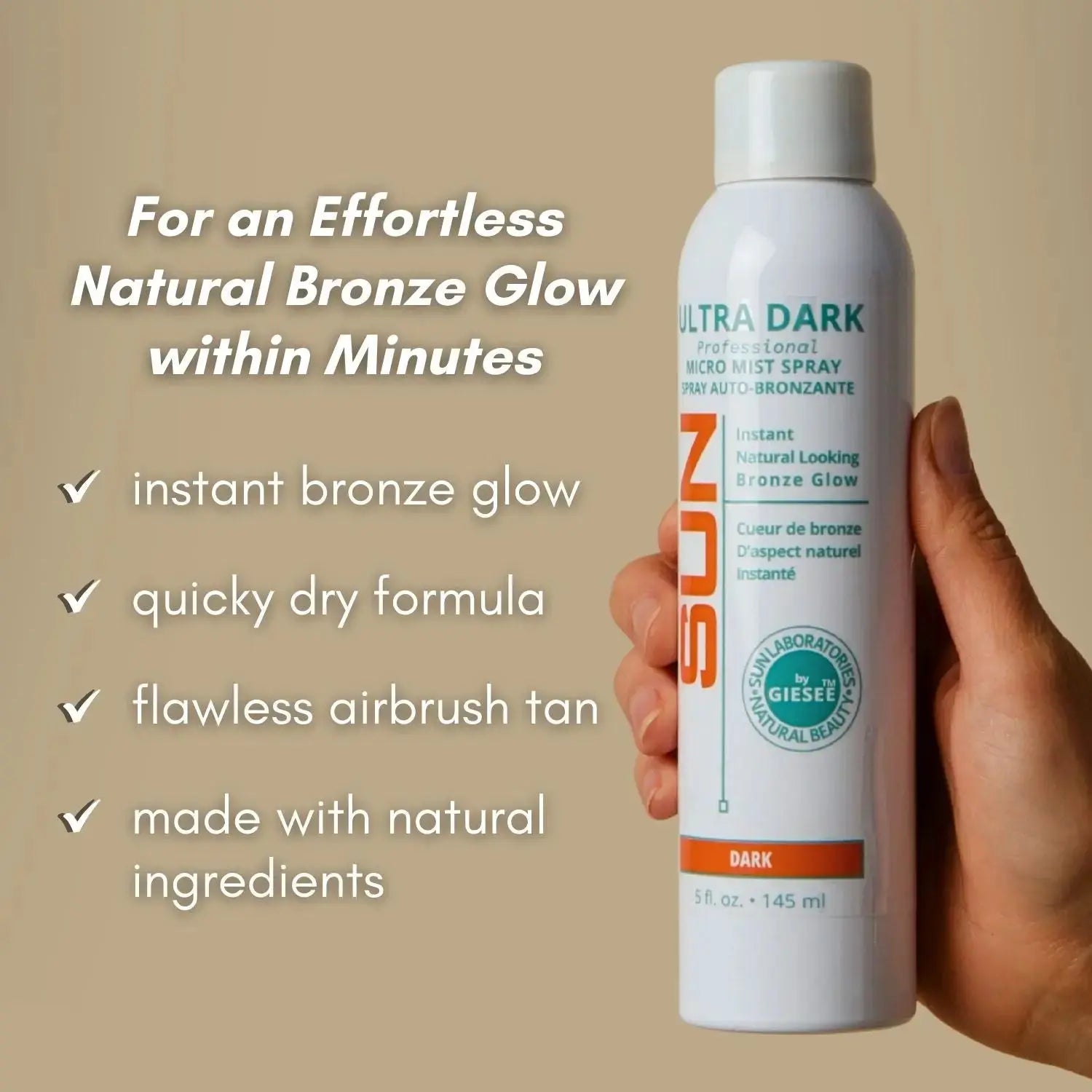 Sunlabs Tanner Ultra Dark Spray Can 5 oz. - Sun Laboratories by Giesee sun tan spray