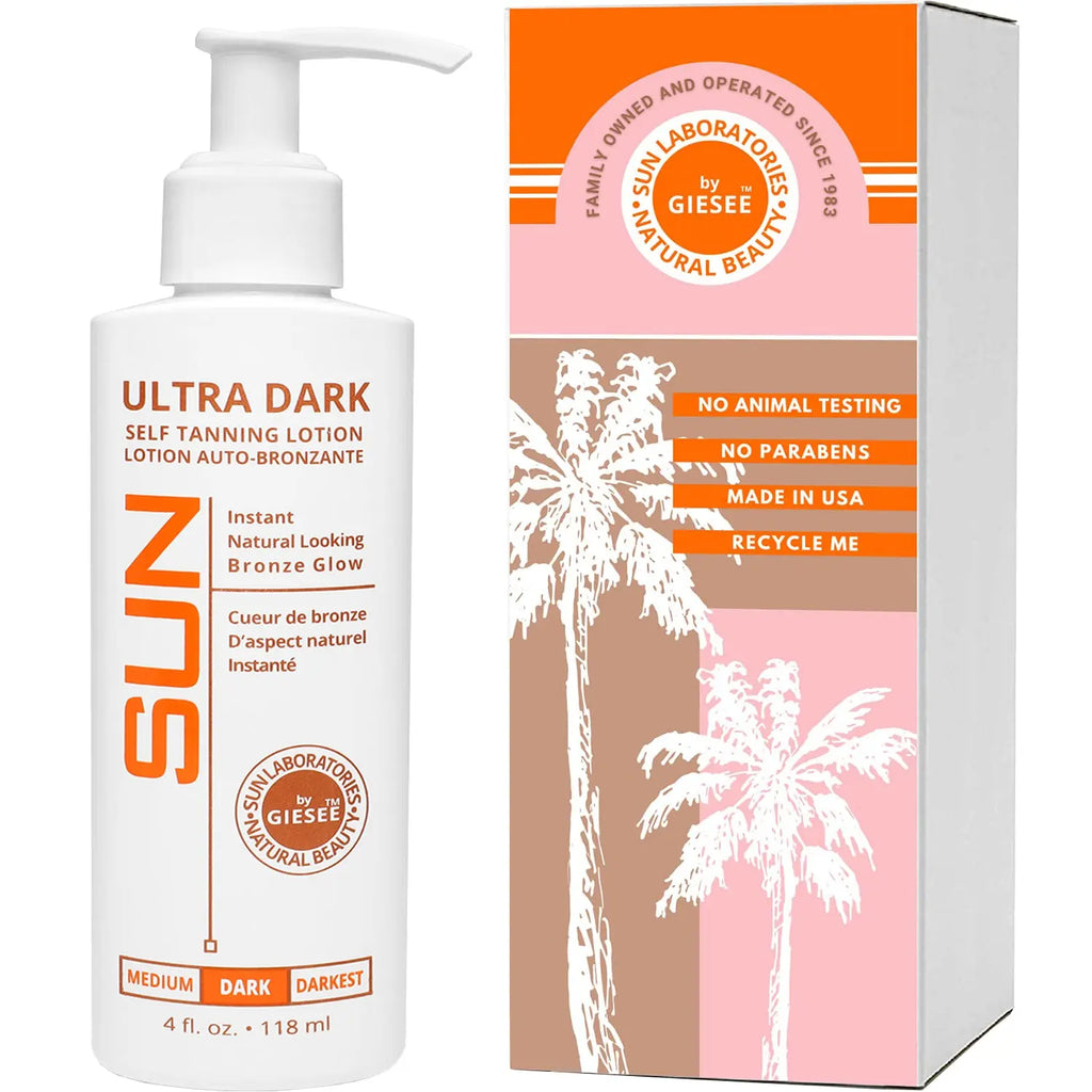 Best Self Tanner Ultra Dark 4 oz Instant Tanning Lotion - Sun Laboratories by Giesee how to get tan overnight