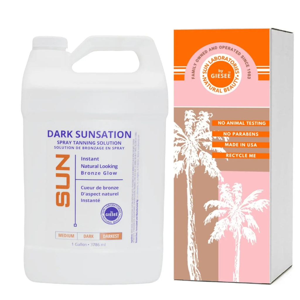 Sun Tan Spray Very Dark Sunsation Gallon Best Self Tanner  Solution - Sun Laboratories by Giesee airbrush tanning solution wholesale