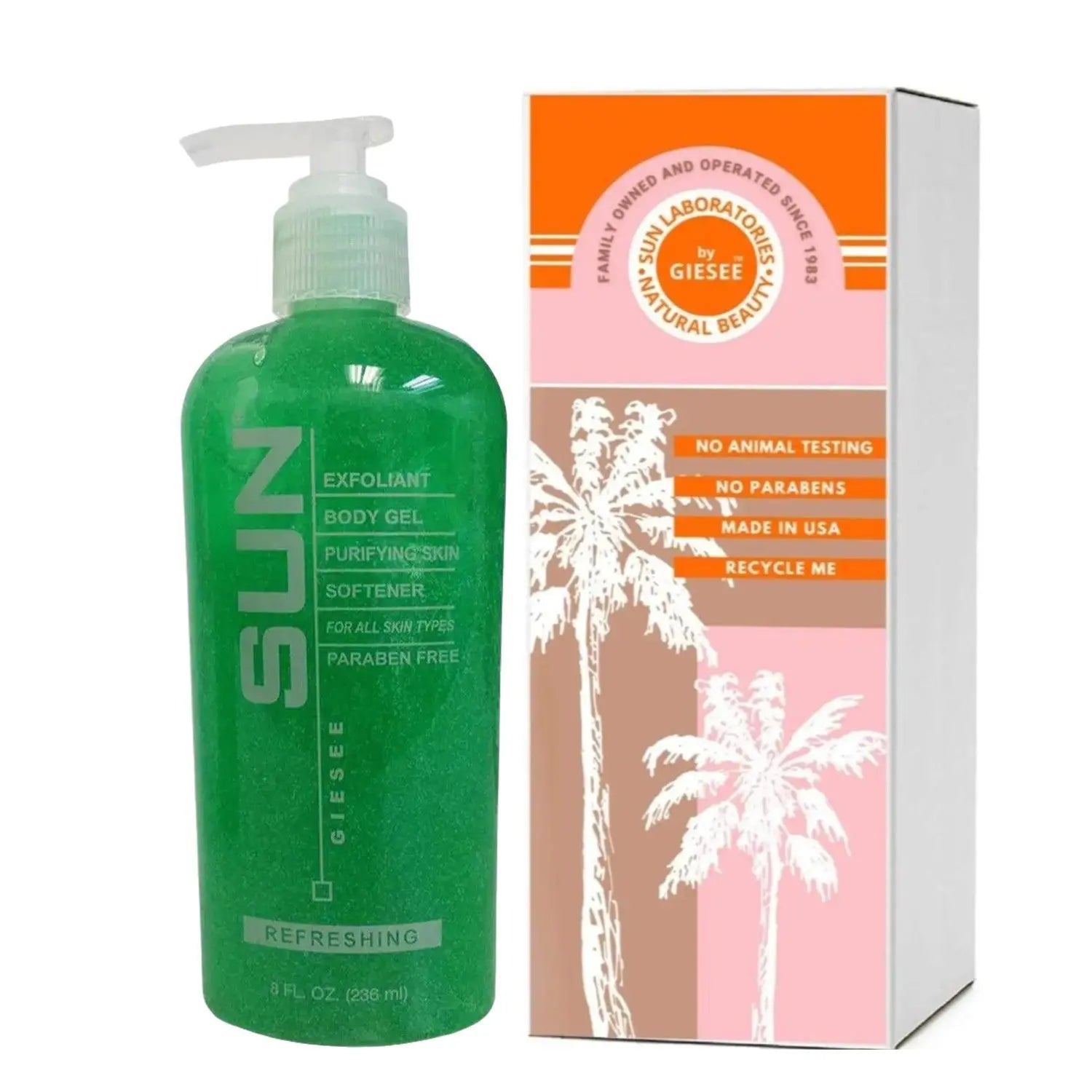 Exfoliant Body Cleansing Gel Skin Softener - 8 fl oz - Sun Laboratories by Giesee skin care