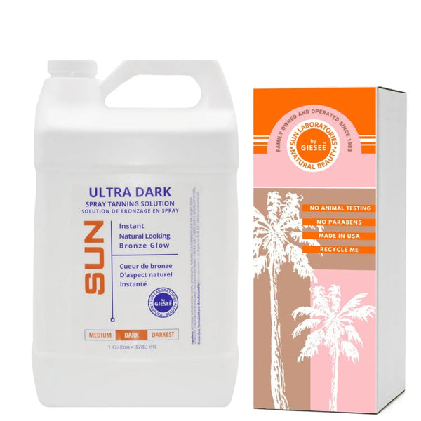 Buy Sun Tan Spray Gallon Ultra Dark Airbrush Tanning Solution by Sun Laboratories. Premium quality product with reliable packaging and fast delivery.
