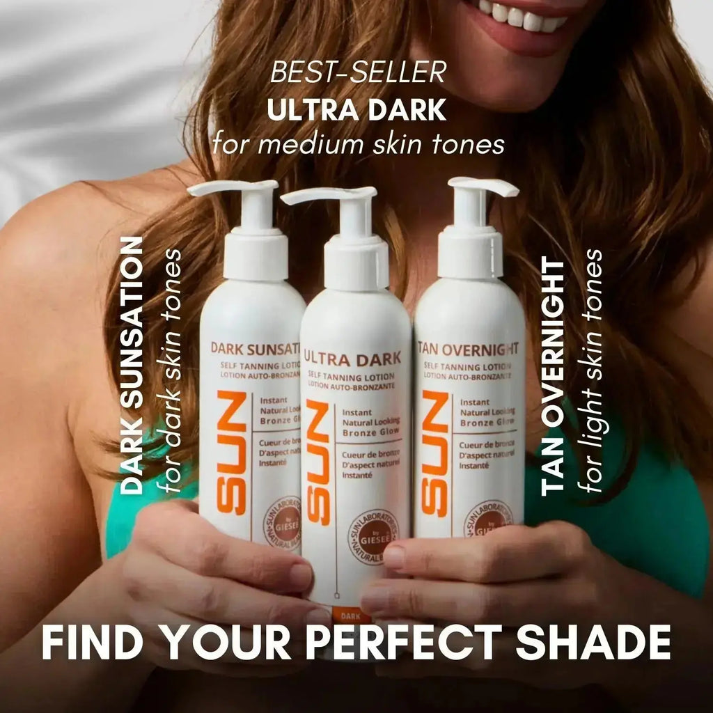 Sunless Tanning Lotion Best Seller Very Dark Sunsation 8 oz - Sun Laboratories by Giesee best self tanner