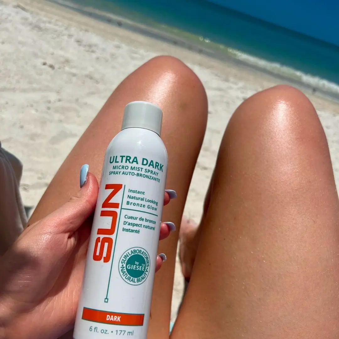 Natural Sunless Airbrush Spray Tan Micro Mist Self Tanner - Dark 3-Pack (5 oz each) Giesee Sun Tanning Products - Sun Laboratories by Giesee sun tan spray