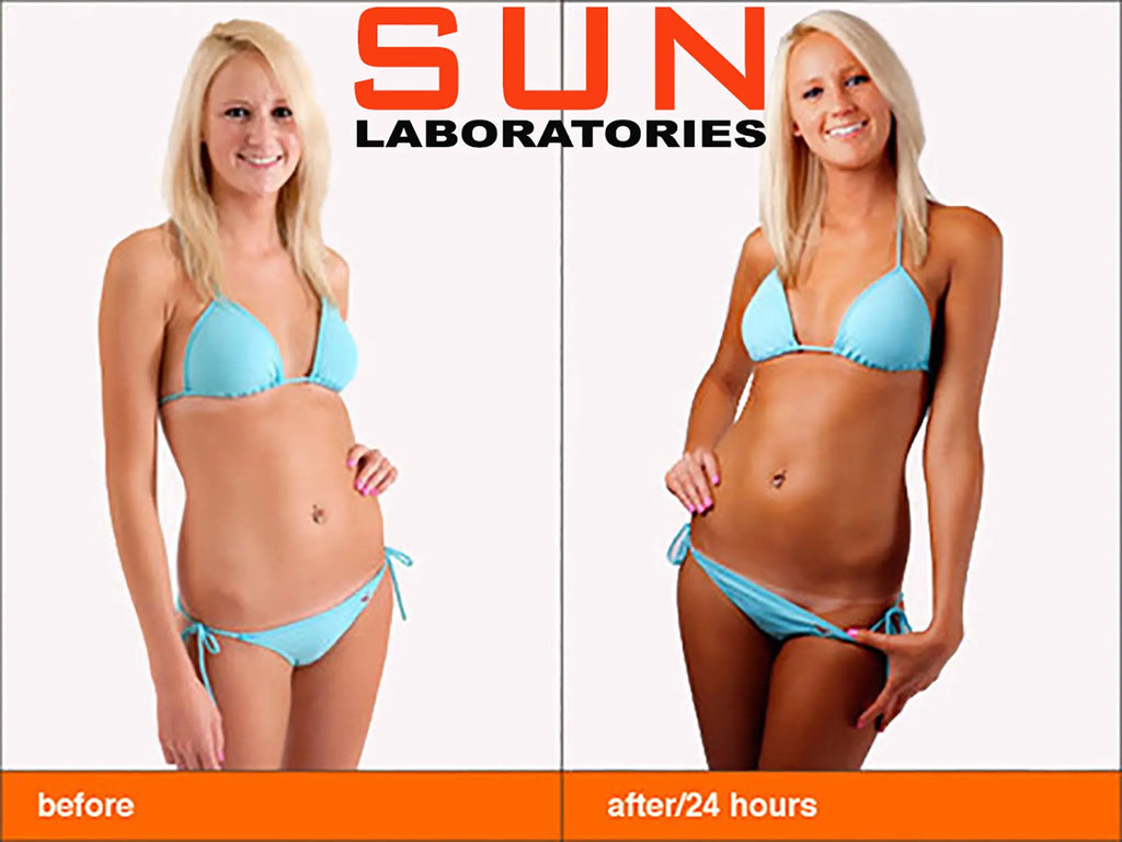 Sun Tan Overnight Self Tanning Lotion Bundle Best Sunless Tanner Kit - Sun Laboratories by Giesee self tanning lotion