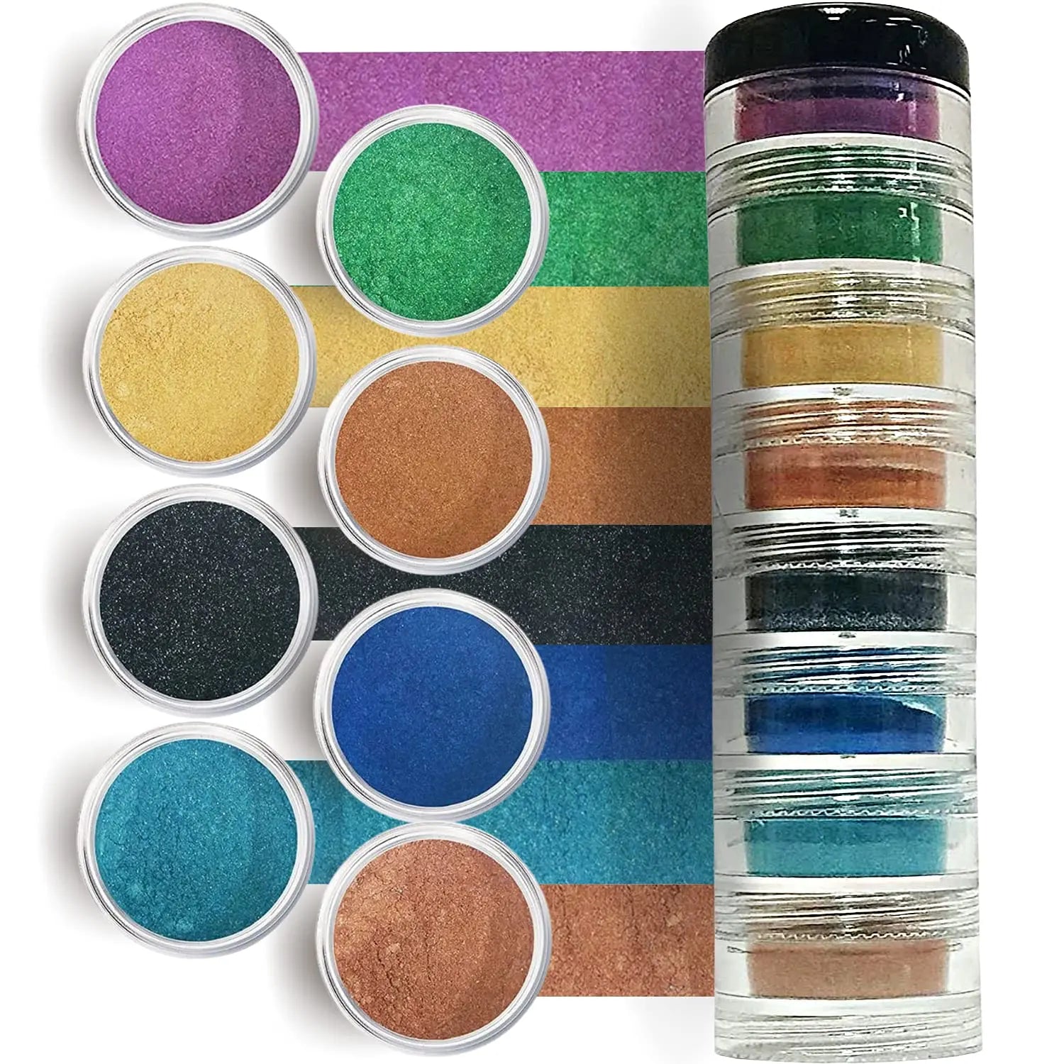 Mineral Loose Powder Makeup Eyeshadow Palette Kit | Pure Organic Natural Pigment Minerals - Sun Laboratories by Giesee natural cosmetics organic
