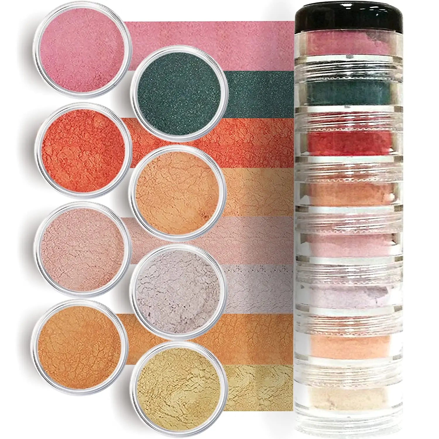 Summer Cupcake 8 Stack Mineral Makeup Eyeshadow Pure Shimmer Mineral Make - Sun Laboratories by Giesee gypsy makeup	