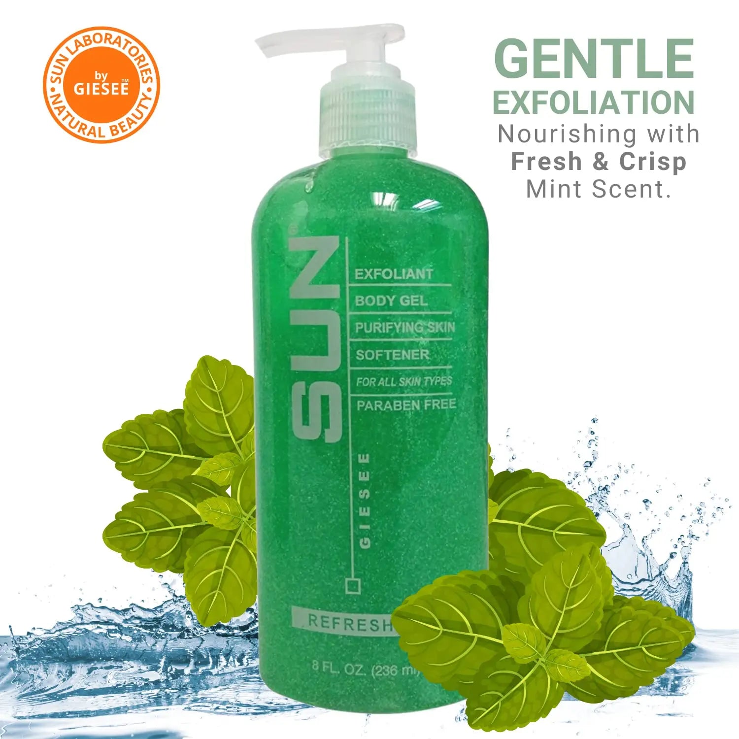 Exfoliant Body Cleansing Gel Skin Softener - 8 fl oz - Sun Laboratories by Giesee skin care