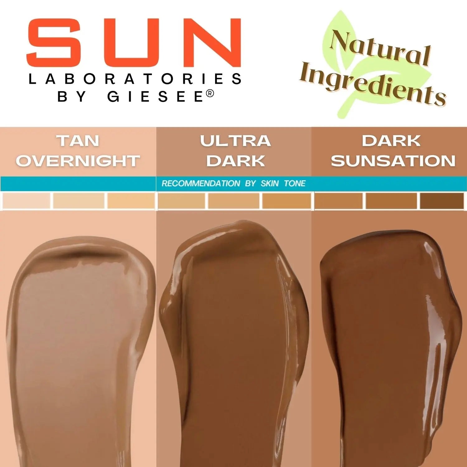 Self Tanning Lotion Tan Overnight Medium 32oz  with Self Tanning Mitt - Sun Laboratories by Giesee the best suntan lotion