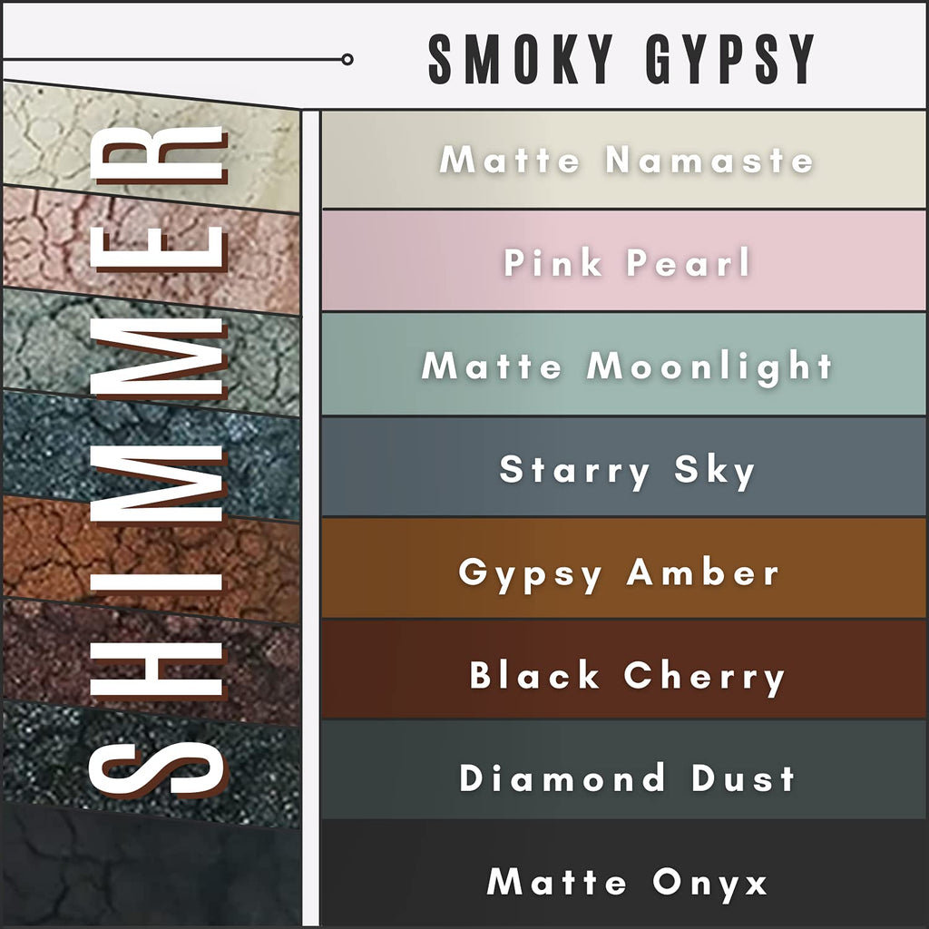 Smoky Gypsy 8 Stack Mineral Makeup Eyeshadow Giselle Cosmetics
