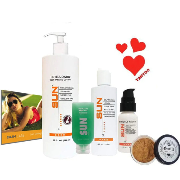 Buy Sunless Tanning Lotion Kit Ultra Dark 32oz  for Medium to Dark Skin Tones by Sun Laboratories. Premium quality product with reliable packaging and fast delivery.