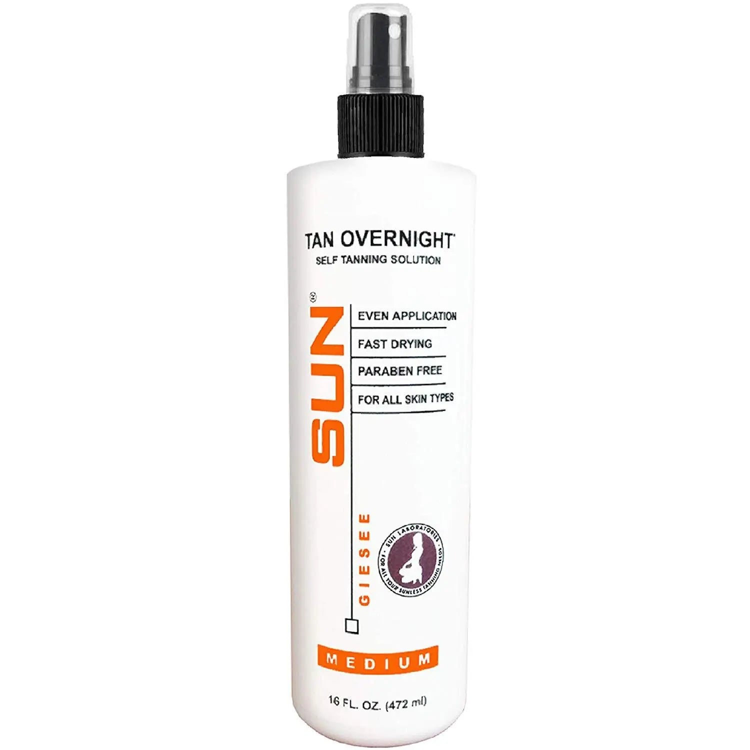 Self Tanner Solution Spray Tan Overnight Medium 16 oz - Sun Laboratories by Giesee spray tan kit professional	