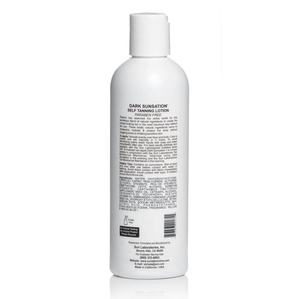 Sunlabs Tanner Dark Sunsation Very Dark Self Tanning Lotion (2 Pack) Darkest Sunless Tanning Lotion - Sun Laboratories by Giesee sun tan creams
