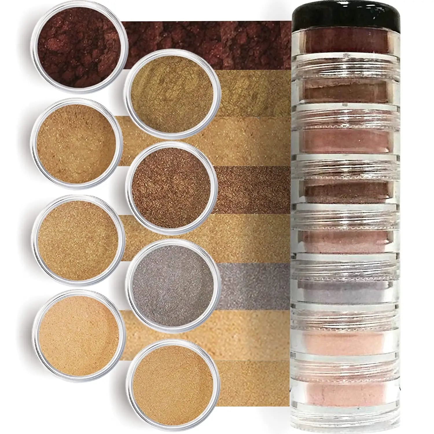 Mineral Makeup Eyeshadow Pure Shimmer Coco Babe 8 Stack - Sun Laboratories by Giesee gypsy makeup