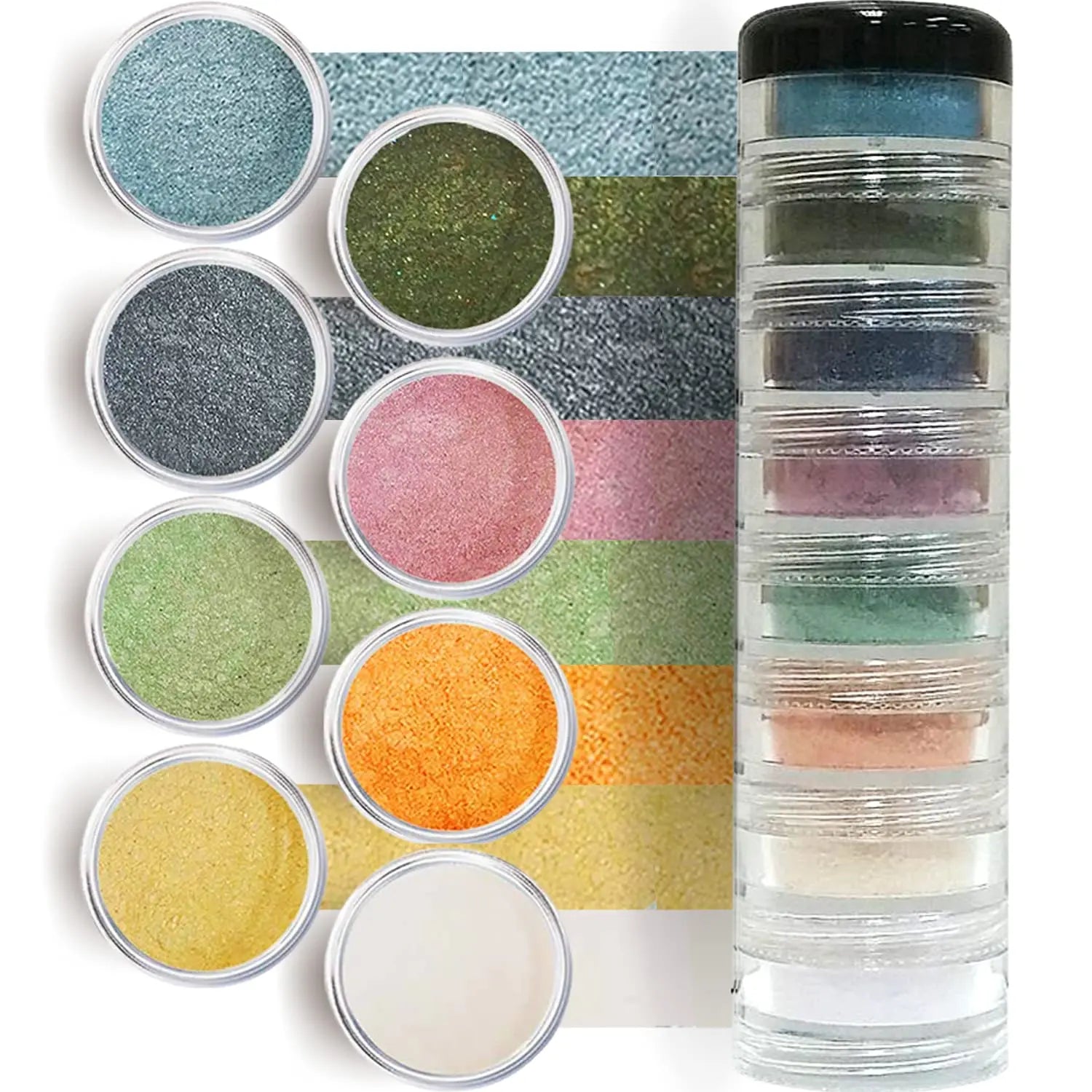 Mineral Loose Powder Makeup Eyeshadow Palette Kit | Pure Organic Natural Pigment Minerals - Sun Laboratories by Giesee natural cosmetics organic