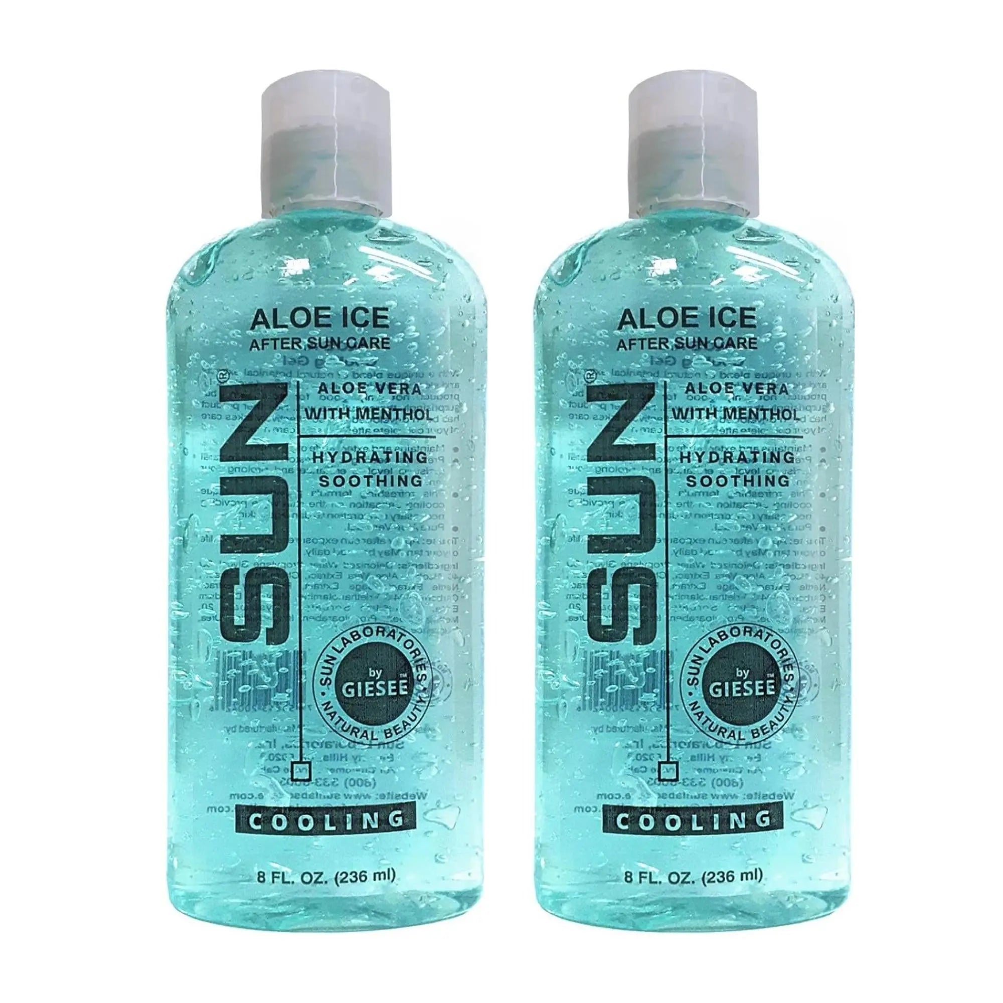 Ice Finalizing Gel 2-Pack: Soothing Aloe Vera After Sun Lotion for Refreshing Cooling Relief - Sun Laboratories by Giesee aftersun aloe vera lotion	