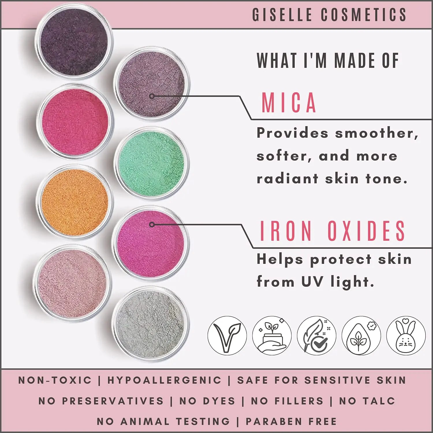 Lolly Pop Candy 8 Stack Mineral Makeup Eyeshadow Pure Shimmer Mineral Make - Sun Laboratories by Giesee gypsy makeup	