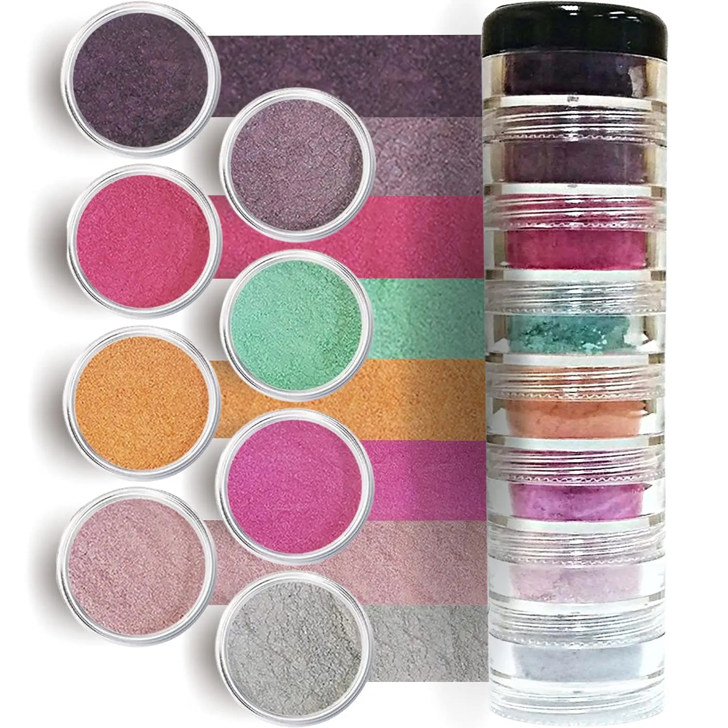 Lolly Pop Candy 8 Stack Mineral Makeup Eyeshadow Pure Shimmer Mineral Make - Sun Laboratories by Giesee gypsy makeup	
