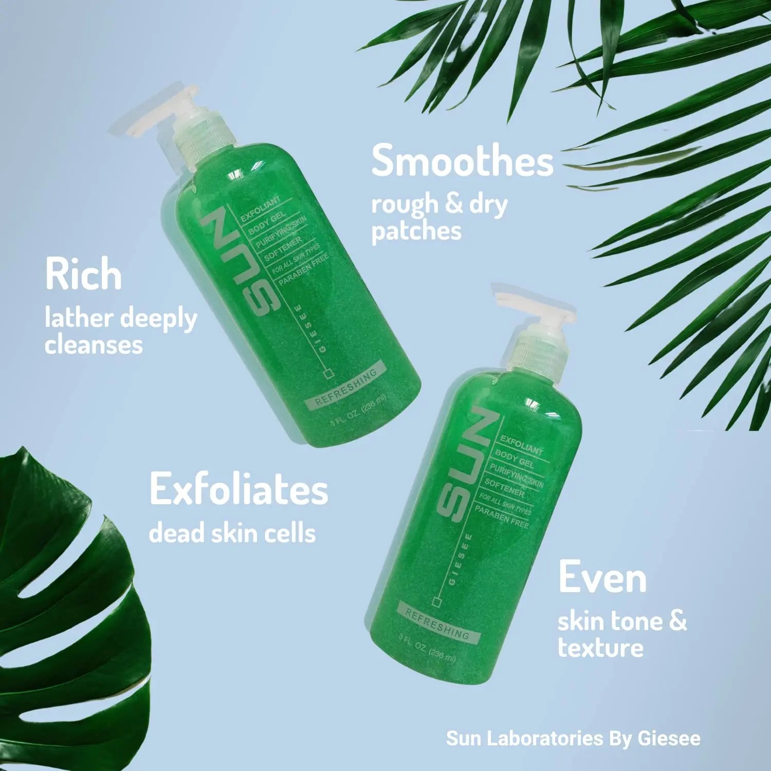 Exfoliant Body Cleansing Gel Skin Softener - 8 fl oz - Sun Laboratories by Giesee skin care